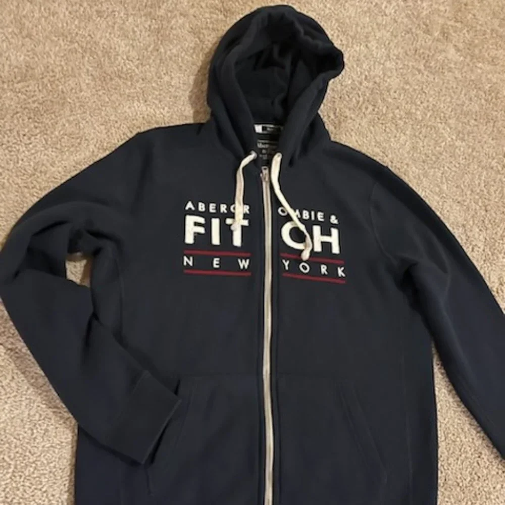Abercrombie Men's Muscle Fit Full Zip Hoodie -M - Picture 5 of 15